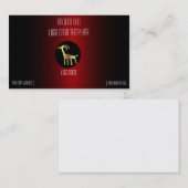 Carte De Visite Logo de chèvre or Petroglyphs (Devant / Derrière)