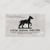 Carte De Visite Logo de chien K9 | Services animaux (Dos)