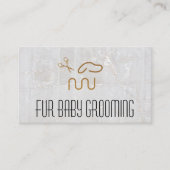 Carte De Visite Logo de chien moderne | Ciseaux (Devant)