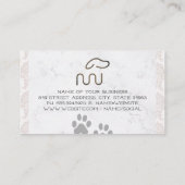 Carte De Visite Logo de chien moderne | Services de protection des (Dos)