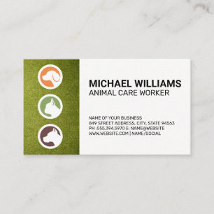Carte De Visite Logo de chiens   Turf   Service animal