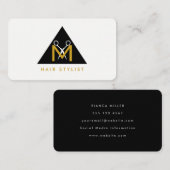 Carte De Visite Logo de ciseau géométrique simple (Devant / Derrière)