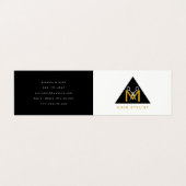 Carte De Visite Logo de ciseau géométrique simple (Extérieur déplié)