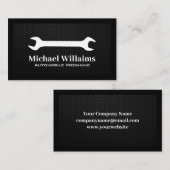 Carte De Visite Logo de clé | Arrière - plan de fibre de carbone (Devant / Derrière)