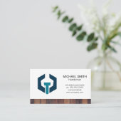 Carte De Visite Logo de clé de boulon (Debout devant)