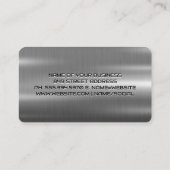 Carte De Visite Logo de clé de service automatique | Métal (Dos)