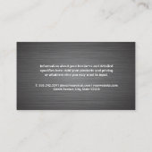 Carte De Visite Logo de clé immobilière (Dos)