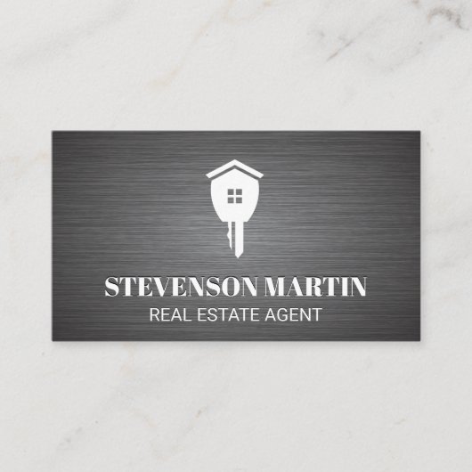 Carte De Visite Logo de clé immobilière (Devant)