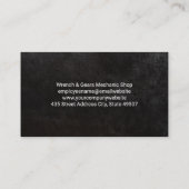 Carte De Visite Logo de clé mécanique | Service automatique (Dos)