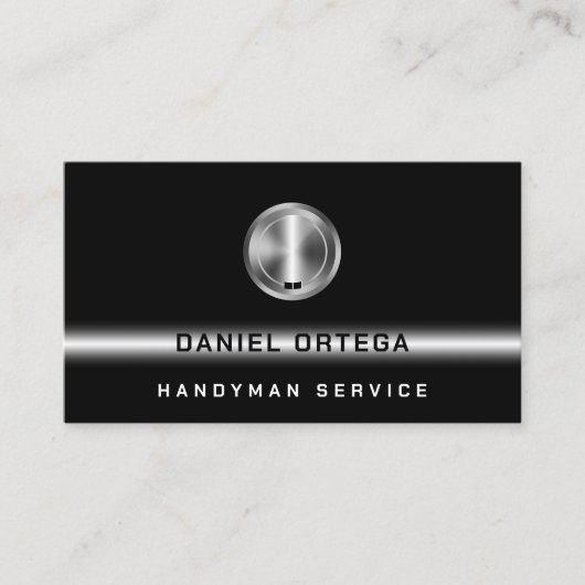 Carte De Visite Logo de clé métallique professionnel (Devant)