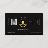 Carte De Visite Logo de clown Gold Classy (Devant)