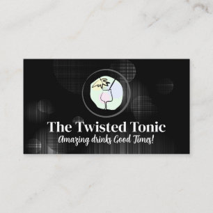 Carte De Visite Logo de cocktail créatif
