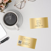 Carte De Visite Logo de code Gold qr