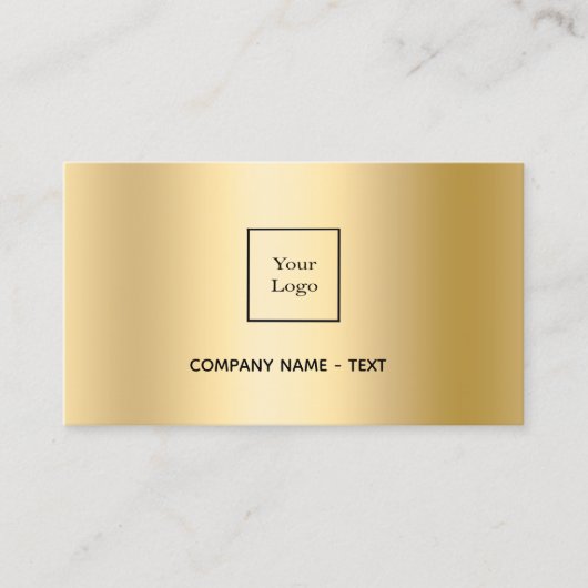 Carte De Visite Logo de code Gold qr (Devant)