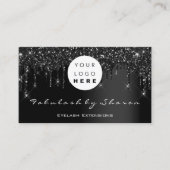 Carte De Visite Logo de code Qr Black Drivers Professional (Devant)