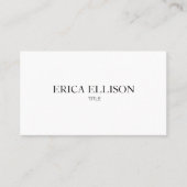 Carte De Visite Logo de code QR d'entreprise professionnel minimal (Devant)