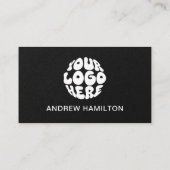 Carte De Visite Logo de code QR numérisable des médias sociaux noi (Dos)