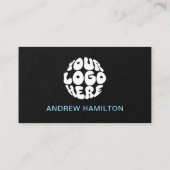 Carte De Visite Logo de code QR numérisable des médias sociaux noi (Dos)