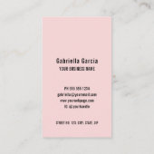 Carte De Visite Logo de code QR rose moderne professionnel (Dos)