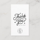 Carte De Visite Logo de code QR simple merci pour votre commande (Devant)