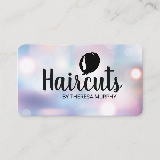 Carte De Visite Logo de coiffeur | Boke (Devant)