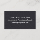 Carte De Visite Logo de coiffeur Cheveux d'Or (Dos)