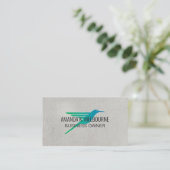 Carte De Visite Logo de colibri (Debout devant)