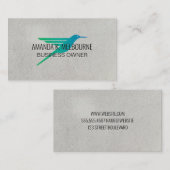 Carte De Visite Logo de colibri (Devant / Derrière)