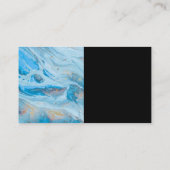 Carte De Visite Logo de colonne | Entreprise | Marbre bleu (Dos)