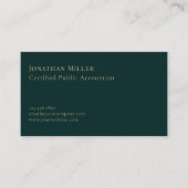 Carte De Visite Logo de compas en or de luxe simple (Devant)