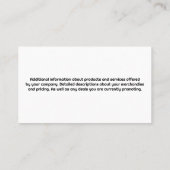 Carte De Visite Logo de conception de vaporisateur de nettoyage | (Dos)