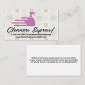 Carte De Visite Logo de conception de vaporisateur de nettoyage | (Devant / Derrière)