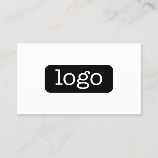 Carte De Visite Logo de conception d'entreprise de base et coordon (Dos)