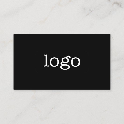 Carte De Visite Logo de conception d'entreprise de base et coordon (Dos)