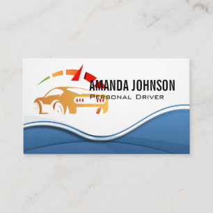 Carte De Visite Logo de conduite automatique   Voiture 