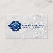 Carte De Visite Logo de Constructeur de Bâtiment | Plan (Devant)