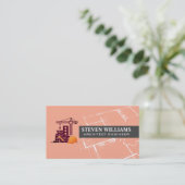 Carte De Visite Logo de constructeur | Plan | Construction (Debout devant)