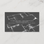 Carte De Visite Logo de constructeur | Plan | Construction (Dos)