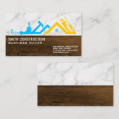 Carte De Visite Logo de construction | Carpentry Handyman (Devant / Derrière)