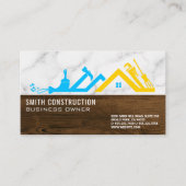 Carte De Visite Logo de construction | Carpentry Handyman (Devant)