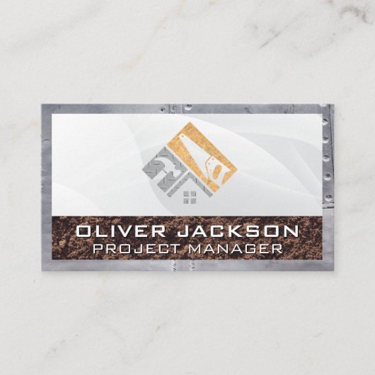 Carte De Visite Logo de construction | Développement du bâtiment (Devant)