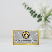 Carte De Visite Logo de Construction Earth Mover | Plan directeur (Debout devant)