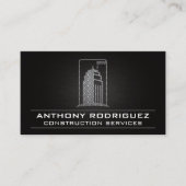 Carte De Visite Logo de construction en acier | Grue de constructi (Devant)