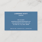 Carte De Visite Logo de construction en brique de l'entreprise Mar (Dos)