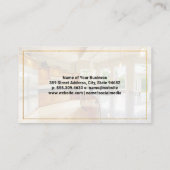 Carte De Visite Logo de construction | Immobilier de cuisine moder (Dos)