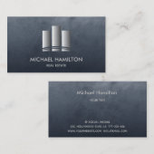 Carte De Visite Logo de construction immobilière professionnelle (Devant / Derrière)