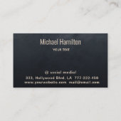 Carte De Visite Logo de construction immobilière simple profession (Dos)