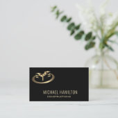 Carte De Visite Logo de construction immobilière simple profession (Debout devant)