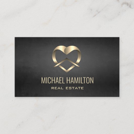 Carte De Visite Logo de construction immobilière simple profession (Devant)