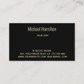 Carte De Visite Logo de construction immobilière simple profession (Dos)